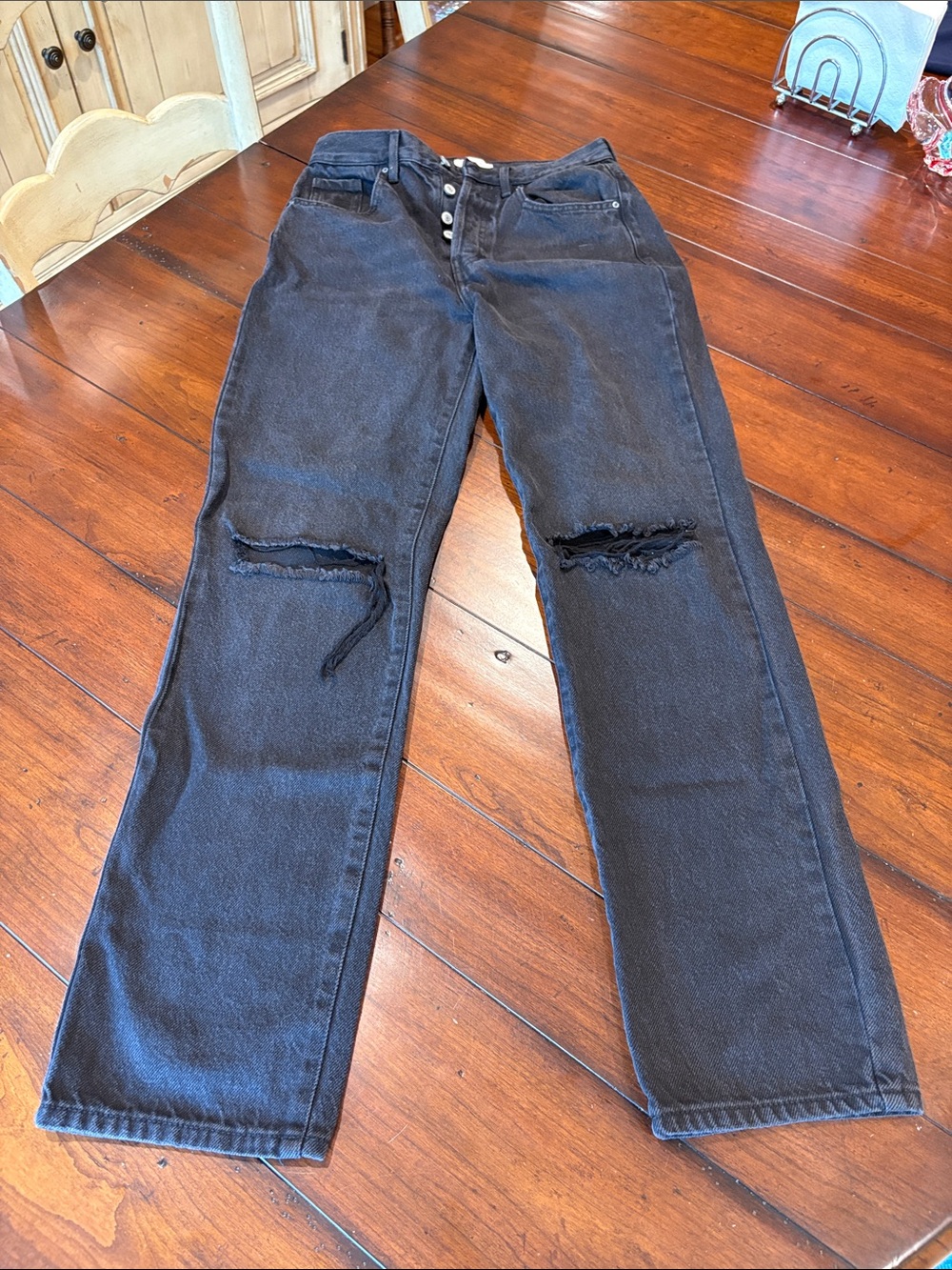 PacSun Black Denim Jeans - Dad Jean